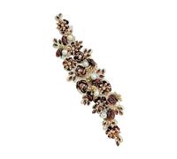 HVRFJXI Parches de Tela Bordados De Flores de Costura en Ropa Aplicados para Vestido De Novia Chaquetas de Jean Costura Artesanía Apliques De Flores