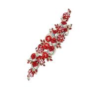 HVRFJXI Parches de Tela Bordados De Flores de Costura en Ropa Aplicados para Vestido De Novia Chaquetas de Jean Costura Artesanía Apliques De Flores