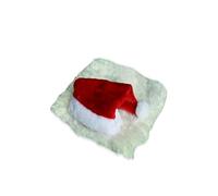 HVRFJXI Peluca de leones con sombrero de Papá Noel, disfraz de Navidad, vestido de tela para fiestas de mascotas, reuniones de perros, accesorios de fiesta