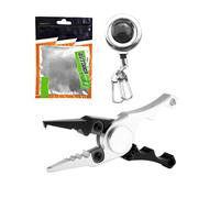 HVRFJXI Pinzas de pesca, pinzas para quitar anzuelos, pinzas para la boca de pescado, agarrador de peces, controladores de pescado, herramienta de corte de línea