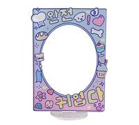 HVRFJXI Portatarjetas de pie de acrílico transparente para tarjetas de fotos, deportes, béisbol, baloncesto, comercio