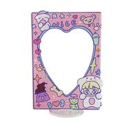 HVRFJXI Portatarjetas de pie de acrílico transparente para tarjetas de fotos, deportes, béisbol, baloncesto, comercio