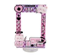 HVRFJXI Portatarjetas de pie de acrílico transparente para tarjetas de fotos, deportes, béisbol, baloncesto, comercio