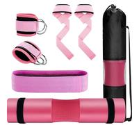 HVRFJXI Práctico equipo de ejercicio para glúteos, cuádriceps, isquiotibiales con almohadilla y accesorios de entrenamiento, textura de poliéster, accesorios de fitness reforzados