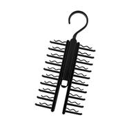 HVRFJXI Prácticos organizadores de almacenamiento de corbatas, prácticos armarios para el hogar, estante de almacenamiento de 20 ranuras, evita arrugas y desorden