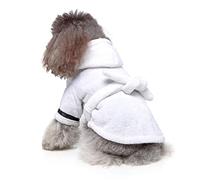 HVRFJXI Ropa de armario para perro, pijama suave y cómodo, camisón para mascotas, toalla de baño con capucha, ropa para mascotas, pijama de regalo, talla grande