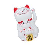 HVRFJXI Solars Energys Power Maneki Neko Beckoning Cats Lucky Cats Waving Arm Set Lucky for Home Office Car Decoration Fengshui Decorations