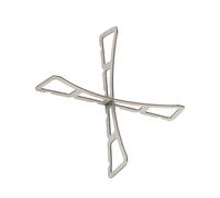 HVRFJXI Soporte universal compatible con calor para parrilla, camping, cocina, textura de acero inoxidable para preparación de comidas al aire libre, accesorio de barbacoa