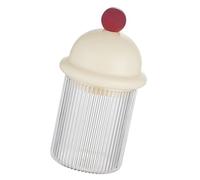 HVRFJXI Transparents - Caja de almacenamiento para palillos de dientes, contenedor de baño para accesorios pequeños, soporte para hisopos de algodón, organizador multiusos, accesorios de baño
