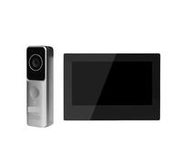 HVSYVVSRL Kit De Videoportero IP PoE con Monitorización Video WiFi Inteligente Y Timbre Pantalla 7 Pulgadas Audio Bidireccional