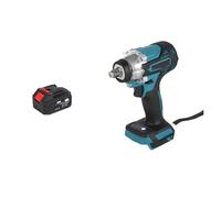 HVSYVVSRL Llave De Impacto Eléctrica 1/2 ", Sin Escobillas, Enchufe Con Batería Ion Litio, Taladro Manual, Herramientas Eléctricas Instalación For 18V Trabaja De Forma Eficiente(One Big Battery)