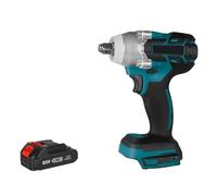 HVSYVVSRL Llave De Impacto Eléctrica Inalámbrica, Sin Escobillas, Taladro Manual, Herramienta For Batería 21V Trabaja De Forma Eficiente(1 Battery)