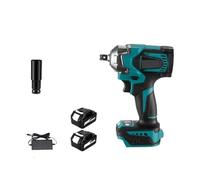 HVSYVVSRL Llave De Impacto Eléctrica Sin Escobillas 1200N.M, Destornillador Inalámbrico 3 Funciones 1/2 Pulgadas, Taladro Eléctrico For Batería 18V Trabaja De Forma Eficiente(2 Battery A)