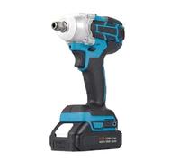 HVSYVVSRL Llave De Impacto Eléctrica Sin Escobillas 520Nm, Taladro Manual Inalámbrico Doble Uso, Herramienta Reparación Automóviles For Batería 18V, 1/2 Trabaja De Forma Eficiente(1PCS 2.0Ah Battery)