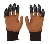 HVSYVVSRL Los Guantes De Jardín Con Garras Protegen Sus Manos Mientras Trabaja En El Excave Plantas, Malezas Y Semillas Sin Esfuerzo Transpirables Y CóModos(Brown)