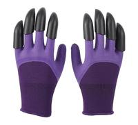 HVSYVVSRL Los Guantes De Jardín Con Garras Protegen Sus Manos Mientras Trabaja En El Excave Plantas, Malezas Y Semillas Sin Esfuerzo Transpirables Y CóModos(Purple)