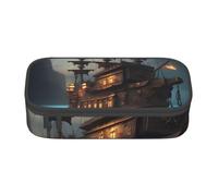 HVTTIOR Fantasy Pirate Ship - Estuche esencial para lápices de gran capacidad, 21 x 5 x 9 cm, bolsa funcional para mujer