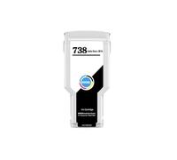 HW. Compatible con Cartuchos de Tinta de 300ML, impresoras DesignJet T850 T950, Tinta pigmentada Completa con Chip Estable(HP738 -MBK- 300ML)