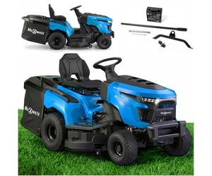 HW-TR-586 Tractor de césped, 16,5 CV, Motor 586 cm³, Transmisión hidrostática, Copa 107 cm, Bandeja 250 L, LED, 7 alturas, Superficie Max 4500 m²