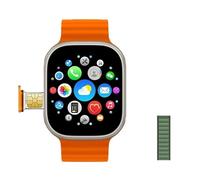 HW ULTRA 2 CALL - Reloj inteligente AMOLED GPS 4G SIM, cámara dual, NFC, impermeable, monitor de salud, Android, para hombres y mujeres, 2024 (verde línea)