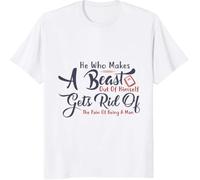 HW Who Makes A Beast out of Himself Gets Rid of The Pain of Being A Man Awesome Quote Custom Gift T-Tshirts Camisetas y Tops, Long Sleeve, SweatTshirts Camisetas y Tops, Hoodies(Large)