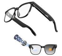 Hwagol Gafas Inteligentes IA, Gafas con Camara 8MP, Smart Glasses con Fotografía/Grabación/Llamadas Bluetooth/Música/Traducción/Reconocimient Imágenes, Lentes Fotocromáticas