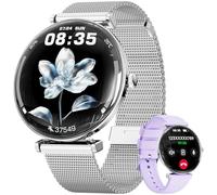 Hwagol Reloj Inteligente Mujer, 2 Correas Ultrafino, 1.43" Smartwatch Mujer Hombre con Bluetooth Llamada Recibir Whatsapp, Reloj Smartwatch con 100+ Deportivos/Pulsometro/SpO2/Sueño,para Android iOS