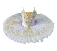 HWBZSZY Ballet Profesional Tutú Mujeres Niñas Vestido De Ballet Niños Bailarina Adulta Princesa Gimnasia Danza Leotardo Fiesta De Cumpleaños Vestido De Competencia Traje De Rendimiento,Blanco,160cm