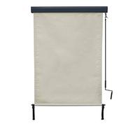 HWC-F42 - Toldo Vertical para Exteriores, protección UV 50, Tela 250 x 100 cm, Color Crema y Beige