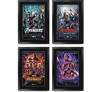 HWC Trading A3 FR Vengadores Guerra Del Infinito Final De Partida Carteles De Cine De Downey Jr Autógrafos Diseñado A3 Imprimirse En Una Película Símbolos De La Impresión De Pantalla, Evans, Hemsworth