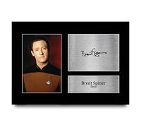 HWC Trading A4 Brent Spiner Star Trek Data Los Regalos Imprimieron La Imagen Firmada Del Autógrafo Para Los Fans De La Demostración De Serie De Televisión