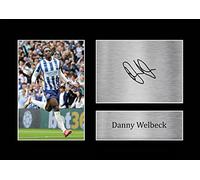 HWC Trading A4 Danny Welbeck Brighton & Hove Albion Regalos Impresos Imagen De Autógrafo Firmado Para Los Aficionados Al Fútbol Y Partidarios - A4