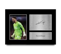 HWC Trading A4 David Raya Arsenal Regalos Impresos Imagen De Autógrafo Firmado Para Los Aficionados Al Fútbol Y Partidarios - A4
