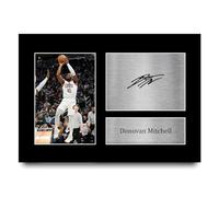 HWC Trading A4 Donovan Mitchell Cleveland Cavaliers Basketball Los Regalos Imprimieron La Imagen Firmada Del Autógrafo Para Los Fans De Los Recuerdos Del Baloncesto - A4