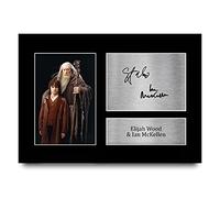 HWC Trading A4 Elijah Wood & Ian McKellen Lord of the Rings Los Regalos Imprimieron La Imagen Firmada Del Autógrafo Para Los Fans De La Memorabilia De La Película