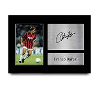 HWC Trading A4 Franco Baresi AC Milan Gifts - Imagen impresa con autógrafo para aficionados y seguidores, tamaño A4