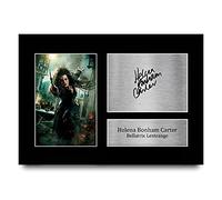 HWC Trading A4 Helena Bonham Carter Harry Potter Bellatrix Lestrange Regalos con autógrafo firmado para fanáticos de la memoria de cine