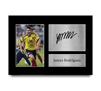 HWC Trading A4 James Rodriguez Colombia Regalos Impresos Imagen De Autógrafo Firmado Para Los Aficionados Al Fútbol Y Partidarios
