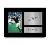 HWC Trading A4 John Aldridge Ireland Regalos Impresos Imagen De Autógrafo Firmado Para Los Aficionados Al Fútbol Y Partidarios