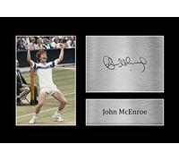 HWC Trading A4 John McEnroe Los Regalos Imprimieron La Imagen Firmada Del Autógrafo Para Los Fans De Los Tenis Recuerdos - A4