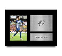 HWC Trading A4 Kaoru Mitoma Brighton & Hove Albion Regalos Impresos Imagen De Autógrafo Firmado Para Los Aficionados Al Fútbol Y Partidarios - A4