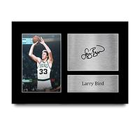 HWC Trading A4 Larry Bird Celtics Los Regalos Imprimieron La Imagen Firmada Del Autógrafo Para Los Fans De Los Recuerdos Del Baloncesto