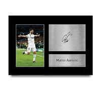 HWC Trading A4 Marco Asensio Real Madrid Regalos Impresos Imagen De Autógrafo Firmado Para Los Aficionados Al Fútbol Y Partidarios - A4
