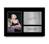 HWC Trading A4 Marilyn Monroe Some Like It Hot Los Regalos Imprimieron La Imagen Firmada Del Autógrafo Para Los Fans De La Memorabilia De La Película