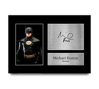 HWC Trading A4 Michael Keaton Batman Returns Regalos Impreso Firmado Autógrafo Foto para los fanáticos del cine - A4