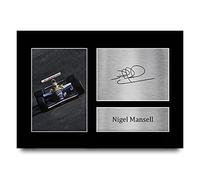 HWC Trading A4 Nigel Mansell Formula 1 Los Regalos Imprimieron La Imagen Firmada Del Autógrafo Para Los Fanáticos De Las Carreras De La Fórmula 1 De F1