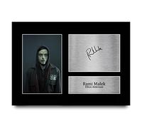 HWC Trading A4 Rami Malek Mr. Robot Los Regalos Imprimieron La Imagen Firmada Del Autógrafo Para Los Fans De La Demostración De Serie De Televisión