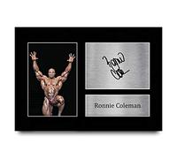 HWC Trading A4 Ronnie Coleman Mr Olympia Regalos Impreso Imagen firmada firmada para los fans de Body Building Memorabilia - A4
