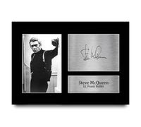 HWC Trading A4 Steve McQueen Bullitt Los Regalos Imprimieron La Imagen Firmada Del Autógrafo Para Los Fans De La Memorabilia De La Película