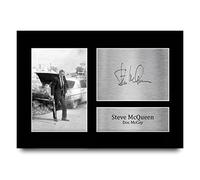 HWC Trading A4 Steve McQueen The Getaway Los Regalos Imprimieron La Imagen Firmada Del Autógrafo Para Los Fans De La Memorabilia De La Película